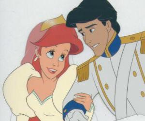 Puzzle de Ariel, la Sirenita despues de la boda con el príncipe Eric