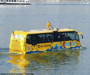 Puzzle de Autobus anfibio