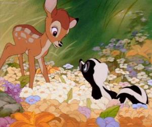 Puzzle de Bambi y Flor