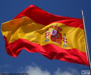 Puzzle de Bandera de España con el escudo oficial