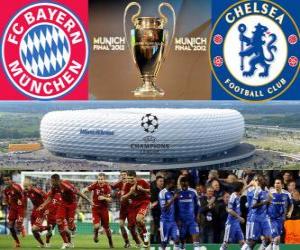 Bayern Munich vs Chelsea FC. Final UEFA Champions League 2011-2012. Allianz Arena, Munich, Alemania