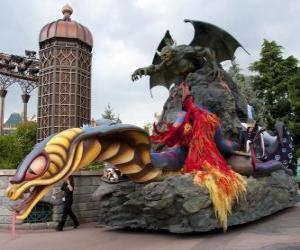 Puzzle de Carroza de los villanos - Disneyland París -