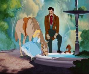 Puzzle de Cenicienta junto a su querido padre