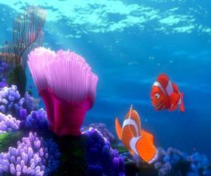 Puzzle de Coral y Marlin junto a su nueva casa con vistas al océano