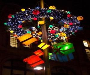 Puzzle de Decoraciones navideñas de exterior