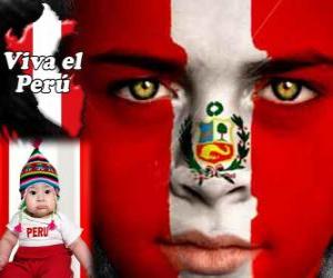 Puzzle de Día de la Independencia del Perú, 28 de julio. Conmemora la Declaración de la Independencia de España en 1821