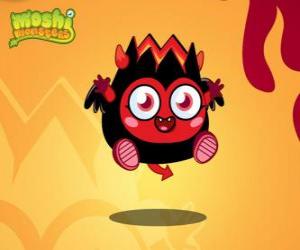 Puzzle de Diavlo. Moshi Monsters. Un pequeño diab