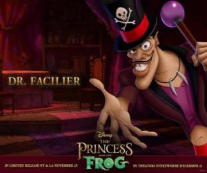 Puzzle de Dr. Facilier el malvado mago vudú que convierte al Príncipe Naveen en sapo