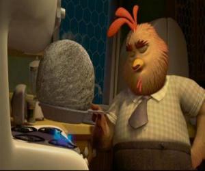 Puzzle de El padre de Chicken Little, Buck Cluck, en la cocina