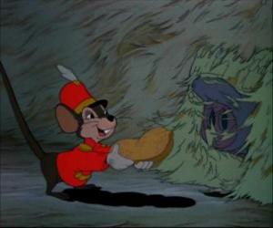 Puzzle de El ratón Timoteo da de comer a Dumbo