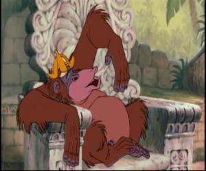 Puzzle de El rey Louie, que quiere el secreto del fuego en su trono