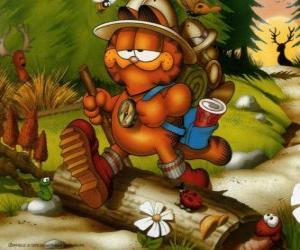 Puzzle de Garfield el excursionista
