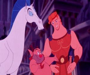 Puzzle de Hércules, Phil (entrenador de héroes) y Pegaso (caballo volador)
