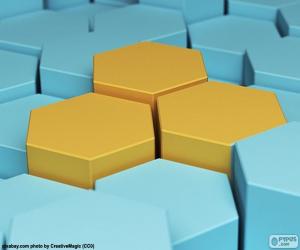 Puzzle de Hexágono, polígono de seis lados