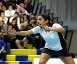 Puzzle de Jugadora de bádminton