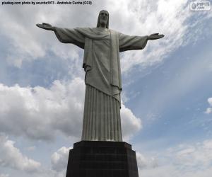 Puzzle de La estatua del Cristo Redentor del Corcovado, en Río de Janeiro, Brasil