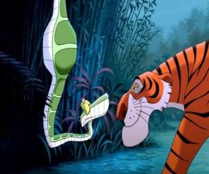 Puzzle de La serpiente Kaa y el tigre Serekan