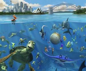 Puzzle de Los amigos de Nemo en la costa de Sidney