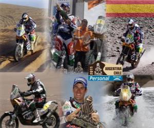 Puzzle de Marc Coma campeón en motos Dakar 2011