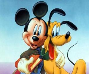 Puzzle de Mickey Mouse y Pluto