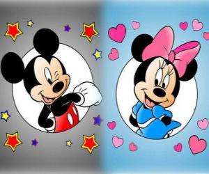 Puzzle de Mickey y Minnie