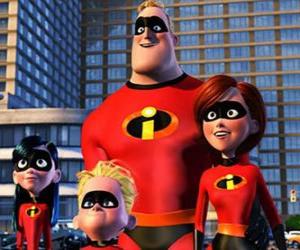 Puzzle de Mr. Increíble, Elastigirl, Violeta y Dash
