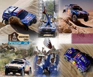 Puzzle de Nasser Al-Attiyah campeón en coches Dakar 2011