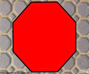 Puzzle de Octágono u Octógono regular, polígono con ocho lados