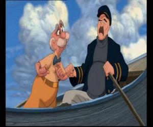 Puzzle de Porter le dice al capitán del barco que el tambien se queda