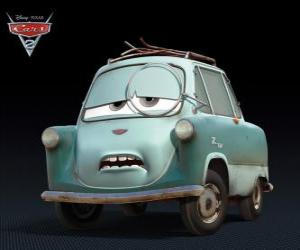 Puzzle de Profesor Zündapp, el profesor Z, uno de los antagonistas de Cars 2