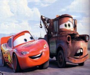 Puzzle de Rayo McQueen y Mater