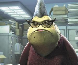 Puzzle de Roz es la Responsable de la Distribución de la compañía es una monstruo-babosa amante de la burocracia y la disciplina.