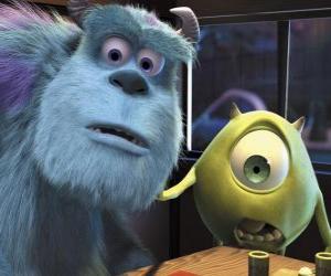 Puzzle de Sulley y Mike en el Restaurante