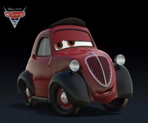 Puzzle de Tio Topolino, el tio de Luigi, un coche Fiat 500
