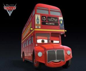 Puzzle de Topper Deckington III autobús doble inglés 