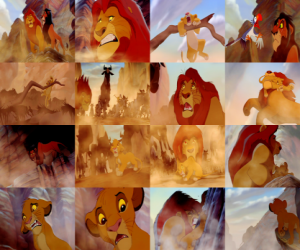 Puzzle de Varias imagenes de El Rey León