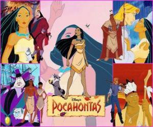 Puzzle de Varias imagenes de Pocahontas