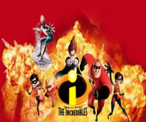 Puzzle de Varios personajes de Los Increíbles