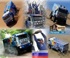 Puzzle de Vladimir Chagin campeón en camiones Dakar 2011