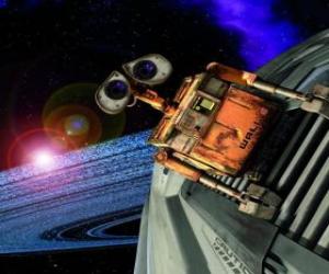 Puzzle de WALL·E se aferra desesperadamente al casco de la nave