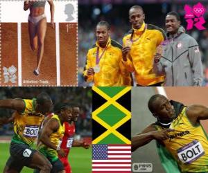 Puzzle de 100m masculino Londres 2012