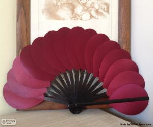 Puzzle de Abanico granate