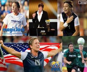 Puzzle de Abby Wambach mejor Jugadora Mundial del Año de la FIFA 2012