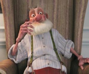 Puzzle de Abuesanta, el viejo padre malhumorado de Santa que odia el mundo moderno