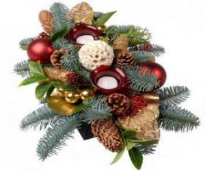 Puzzle de Adornos vegetales de Navidad