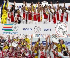 Puzzle de AFC Ajax de Amsterdam, Campeón liga Holandesa - Eredivisie - 2010-11