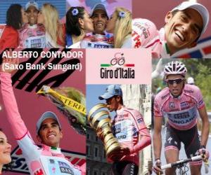 Puzzle de Alberto Contador, campeón del Giro de Italia 2011