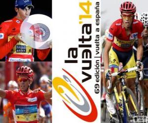 Puzzle de Alberto Contador, campeón de la Vuelta a España 2014