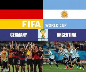 Puzzle de Alemania vs Argentina. Final del Mundial de Futbol FIFA Brasil 2014