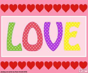 Puzzle de Amor y corazones